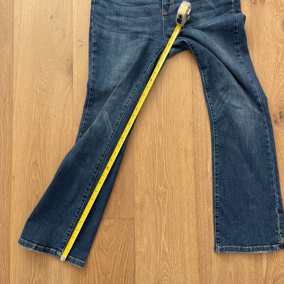 Judy Blue Jeans Women 11/30 Slim Bootcut High Rise Dark Wash Split Hem JB88290-S - Picture 11 of 15